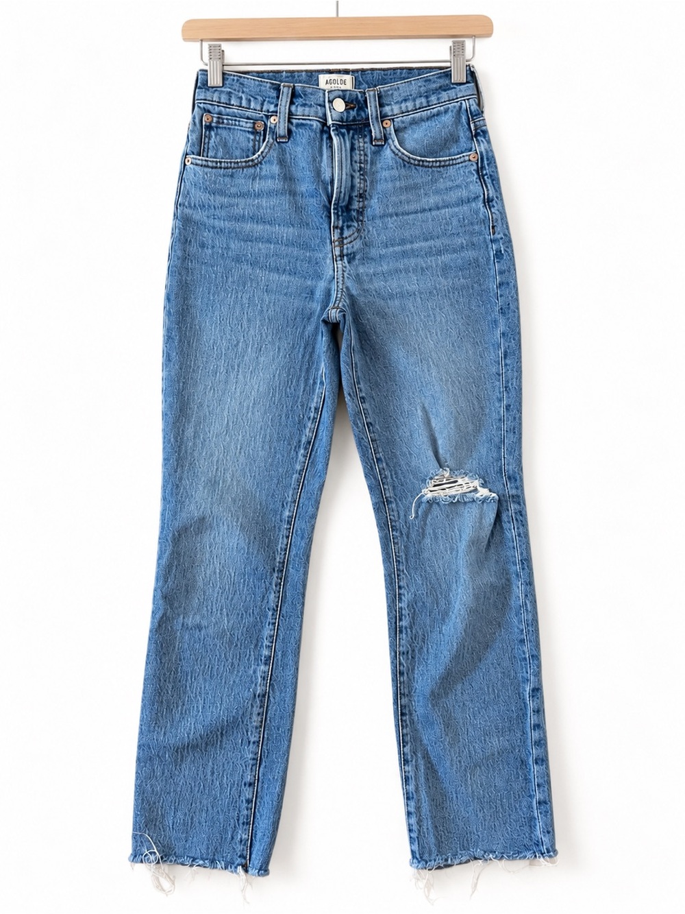 Madewell The Perfect Vintage Jean 23 Light Wash Distressed Straight